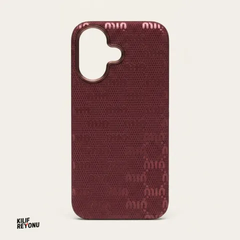 iPhone 16 Uyumlu İtalyan Stil Monogram Desenli Premium Kılıf