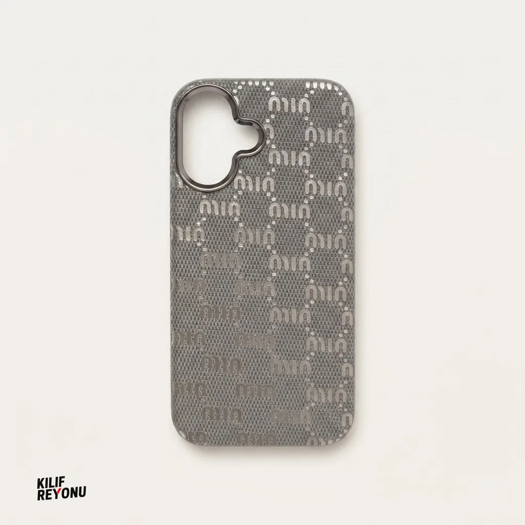 iPhone 16 Uyumlu İtalyan Stil Monogram Desenli Premium Kılıf