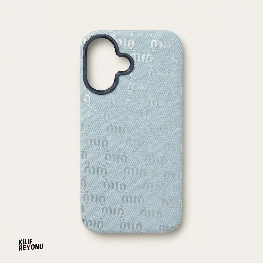iPhone 16 Uyumlu İtalyan Stil Monogram Desenli Premium Kılıf