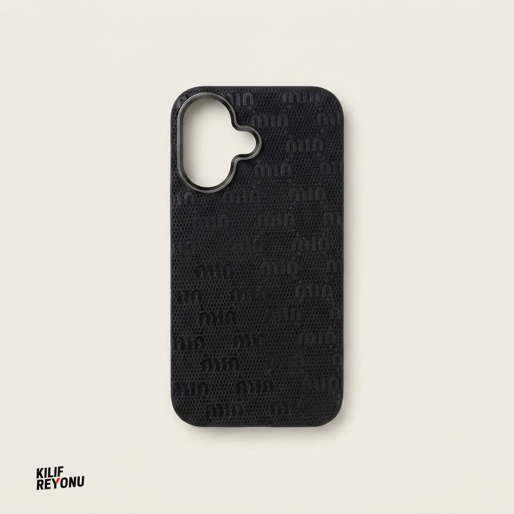 iPhone 16 Uyumlu İtalyan Stil Monogram Desenli Premium Kılıf