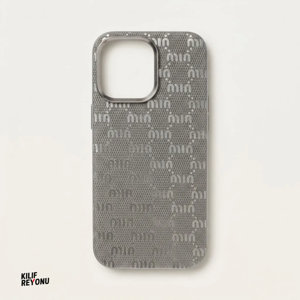 iPhone 16 Pro Max Uyumlu İtalyan Stil Monogram Desenli Premium Kılıf