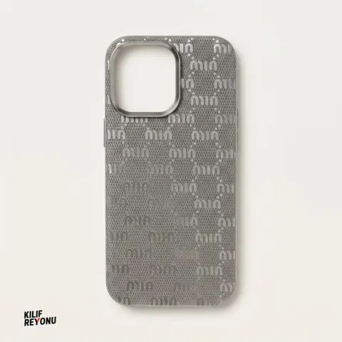 iPhone 16 Pro Max Uyumlu İtalyan Stil Monogram Desenli Premium Kılıf
