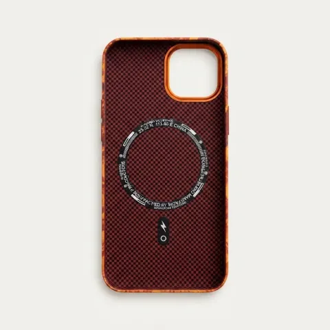 Premium Orange Carbon Racing MagSafe Kılıf