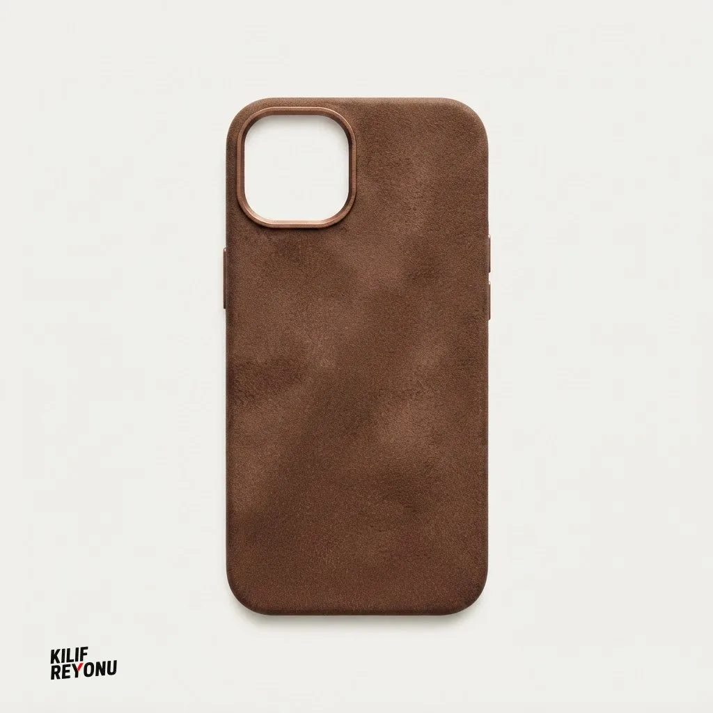 iPhone 13 / 14 MagSafe Uyumlu Premium Alcantara Dokulu Kılıf