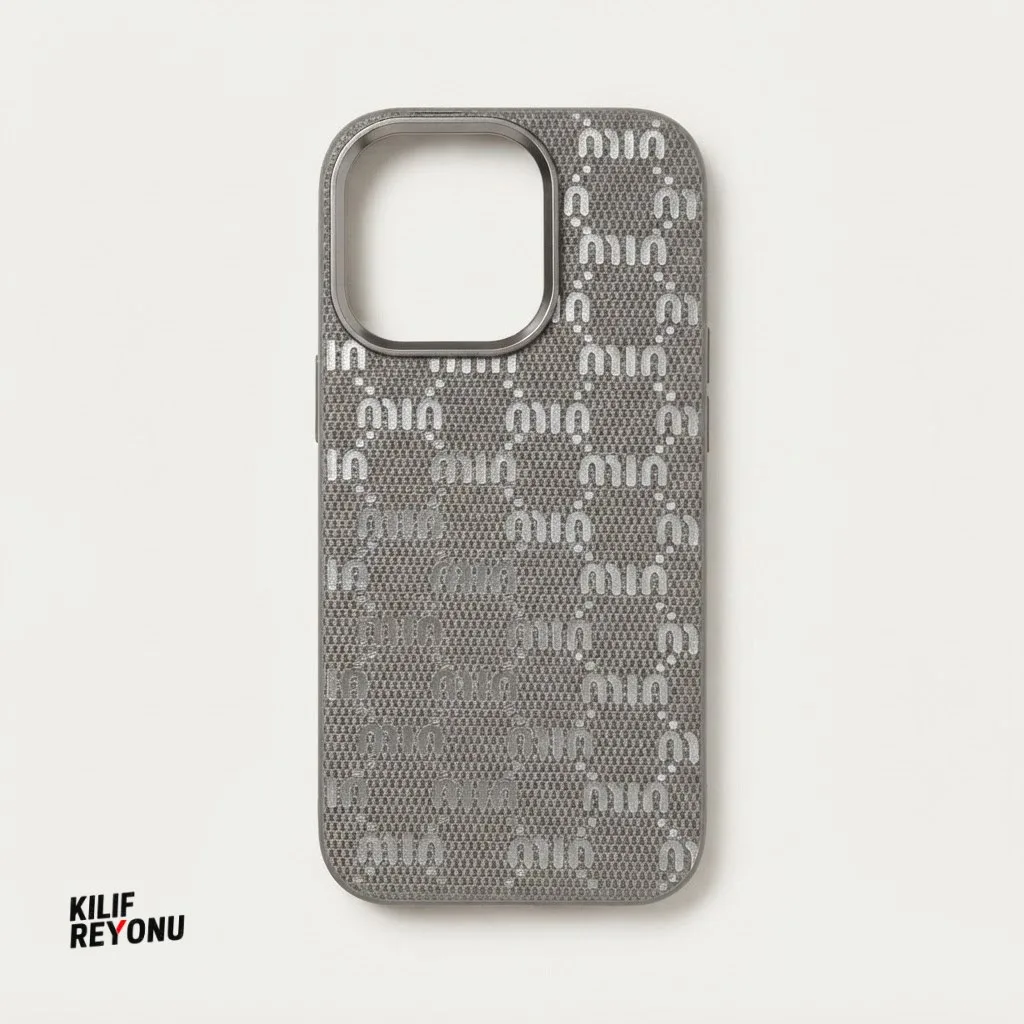 iPhone 16 Pro Uyumlu İtalyan Stil Monogram Desenli Premium Kılıf