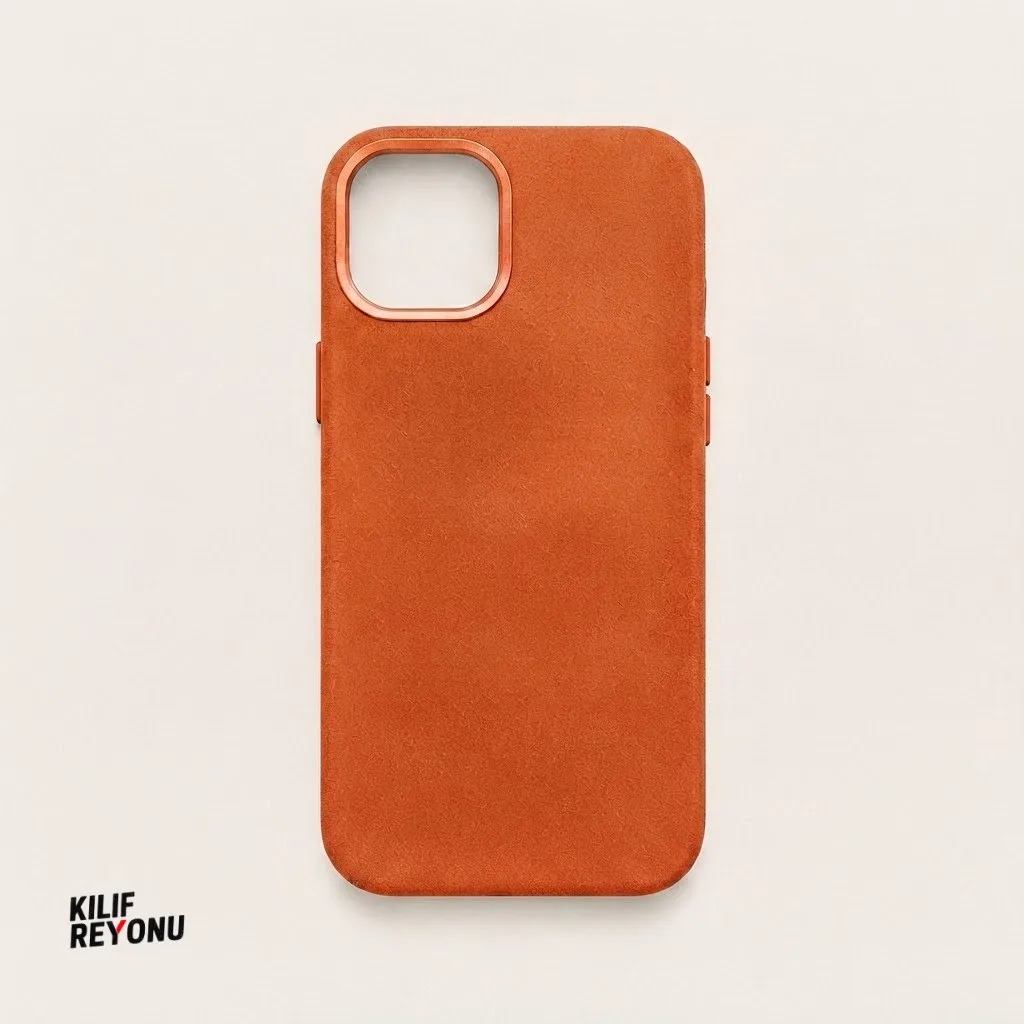iPhone 13 / 14 MagSafe Uyumlu Premium Alcantara Dokulu Kılıf