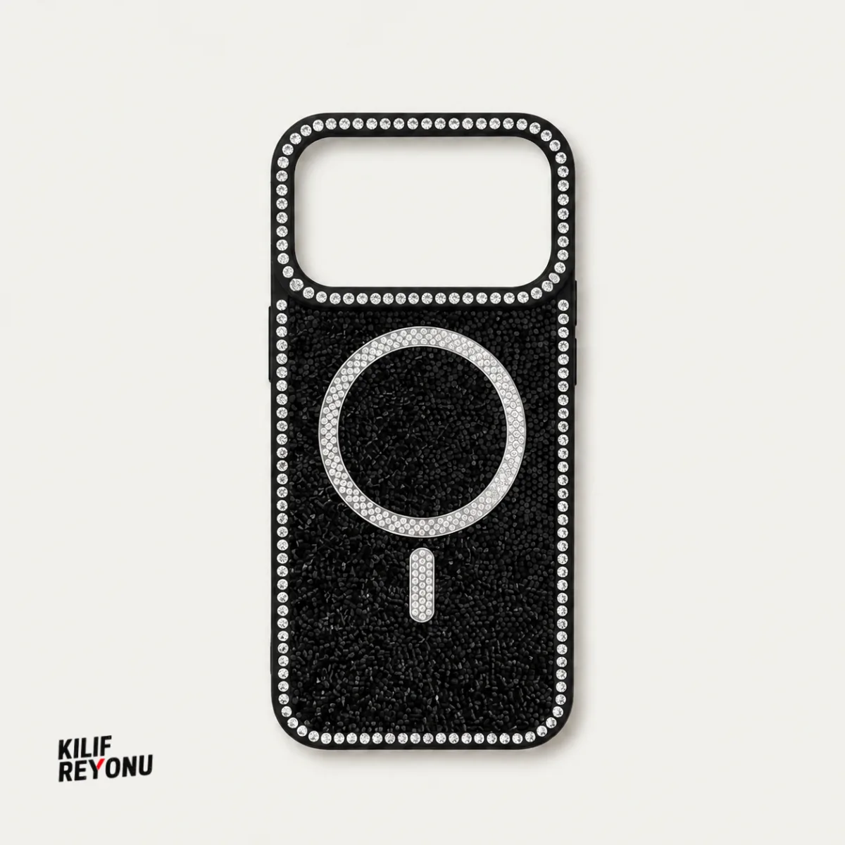 iPhone 17 Pro Max Crystal Shine Taşlı MagSafe Kılıf
