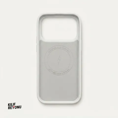 iPhone 17 Pro Uyumlu MagSafe Standlı Premium Dokulu Kılıf