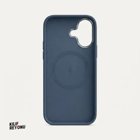 iPhone 17 Uyumlu MagSafe Standlı Premium Dokulu Kılıf