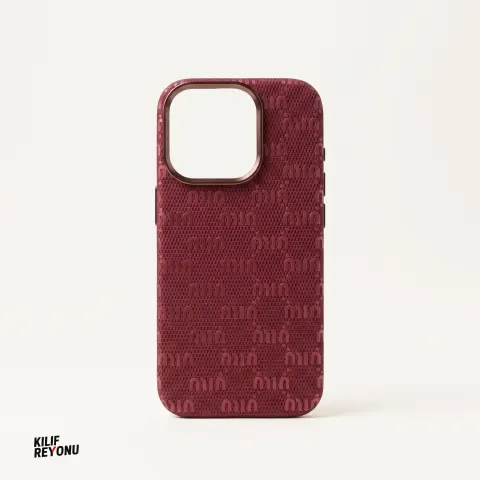 iPhone 16 Pro Uyumlu İtalyan Stil Monogram Desenli Premium Kılıf